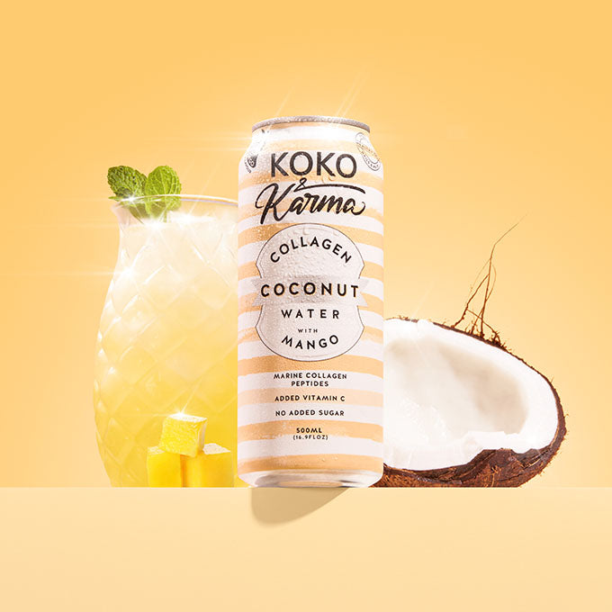 Coconut water with mango