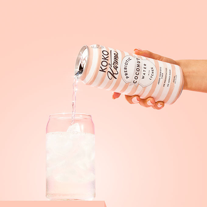 Coconut water with lychee