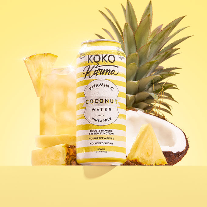 Coconut water with pineapple