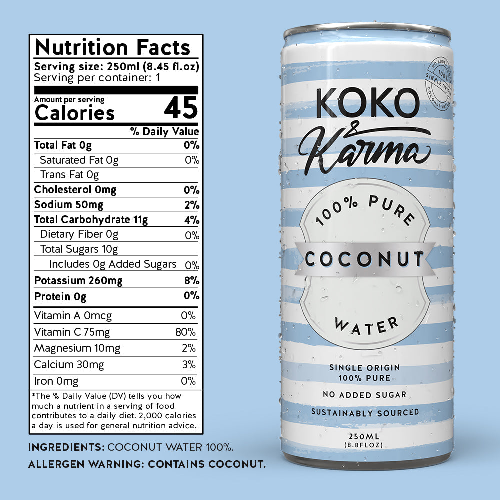 Koko & Karma Pure — 8.45 oz can nutrition panel